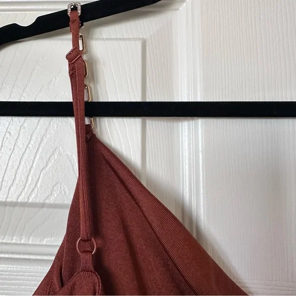 Jason Wu Emmett Cowl Neck Jumpsuit Brown Sz XS - Picture 11 of 14